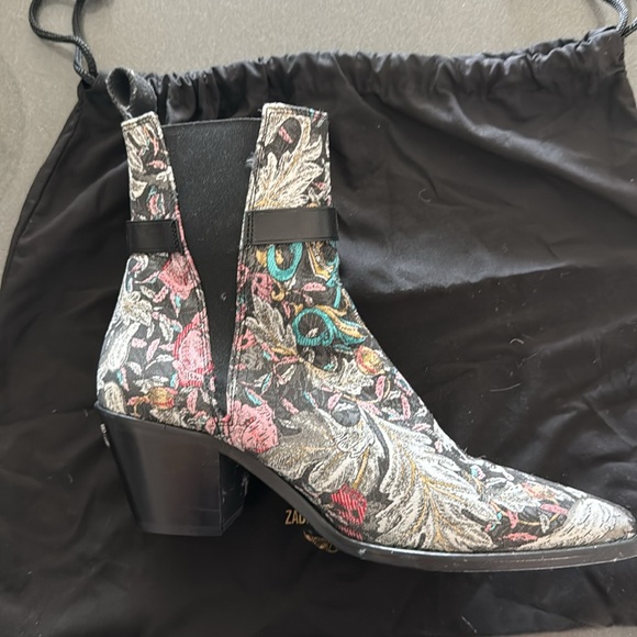 Zadig & Voltaire Tyler Ankle Boots, Embroidered - Picture 6 of 10